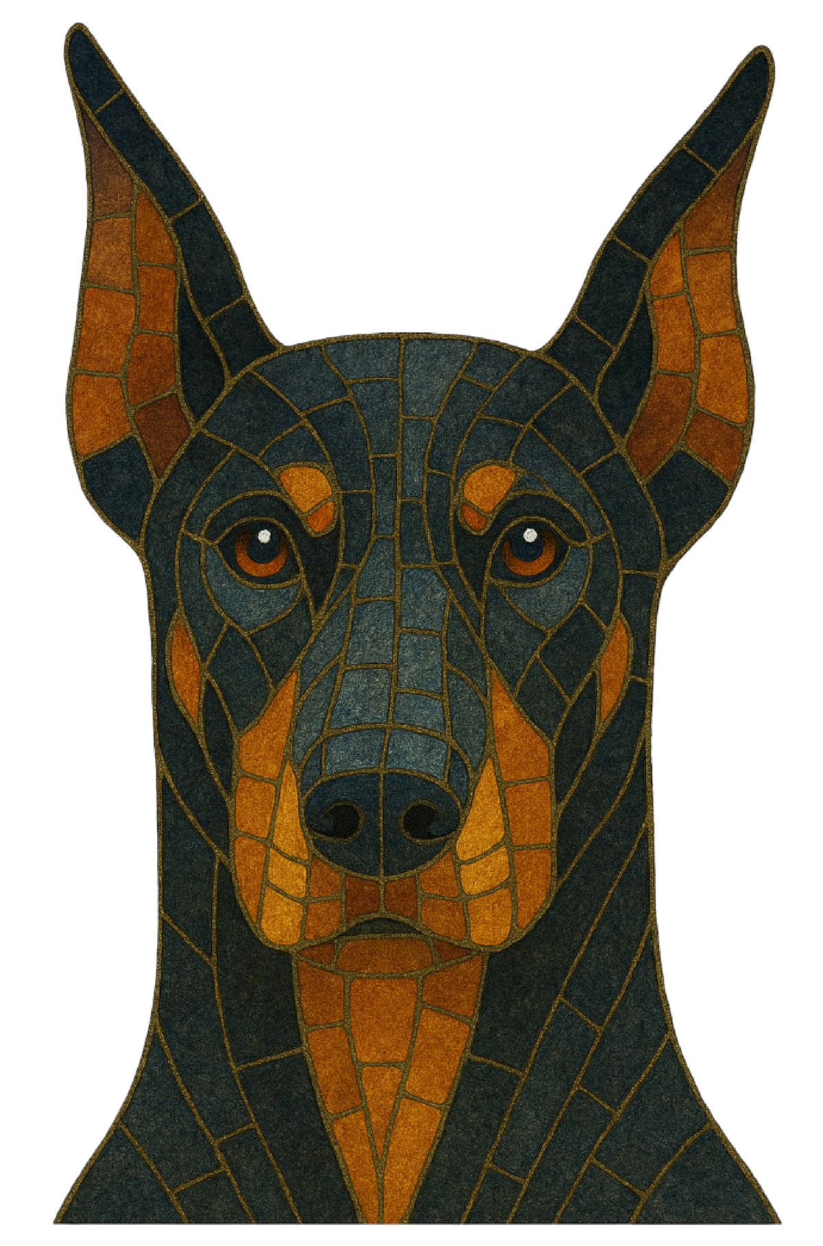 Doberman Mosaic shirt design