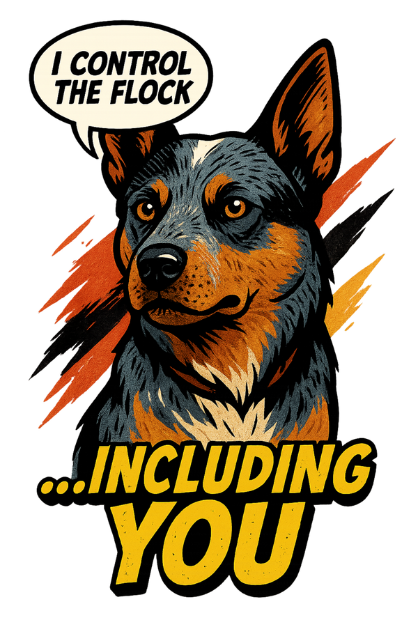 I Control the Flock... Including You - Cattle Dog
