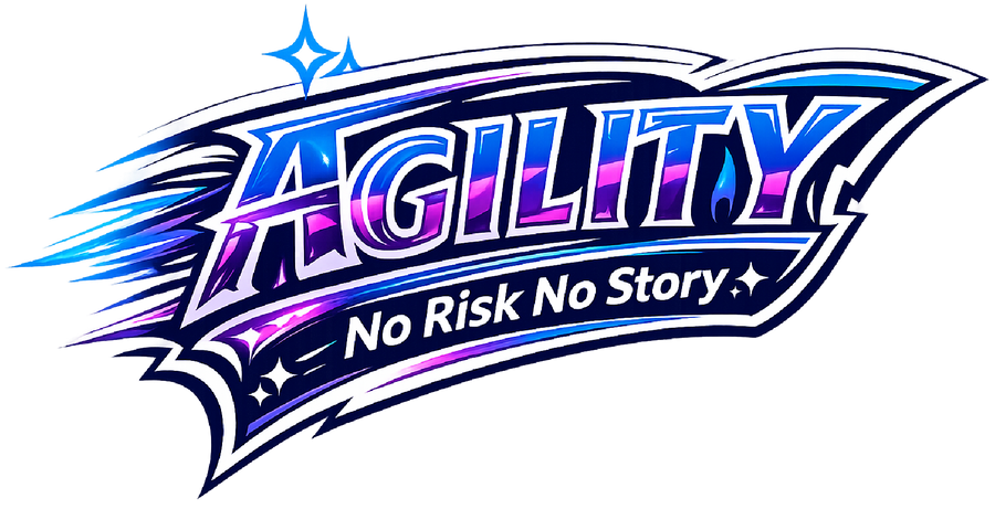 Agility: No Risk No Story - Purple & Blue