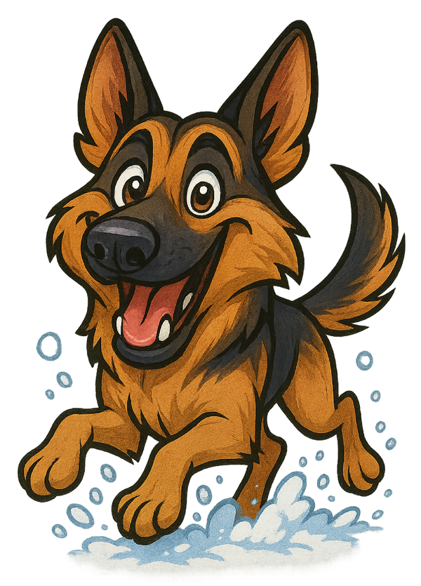 Snow Day - German Shepherd