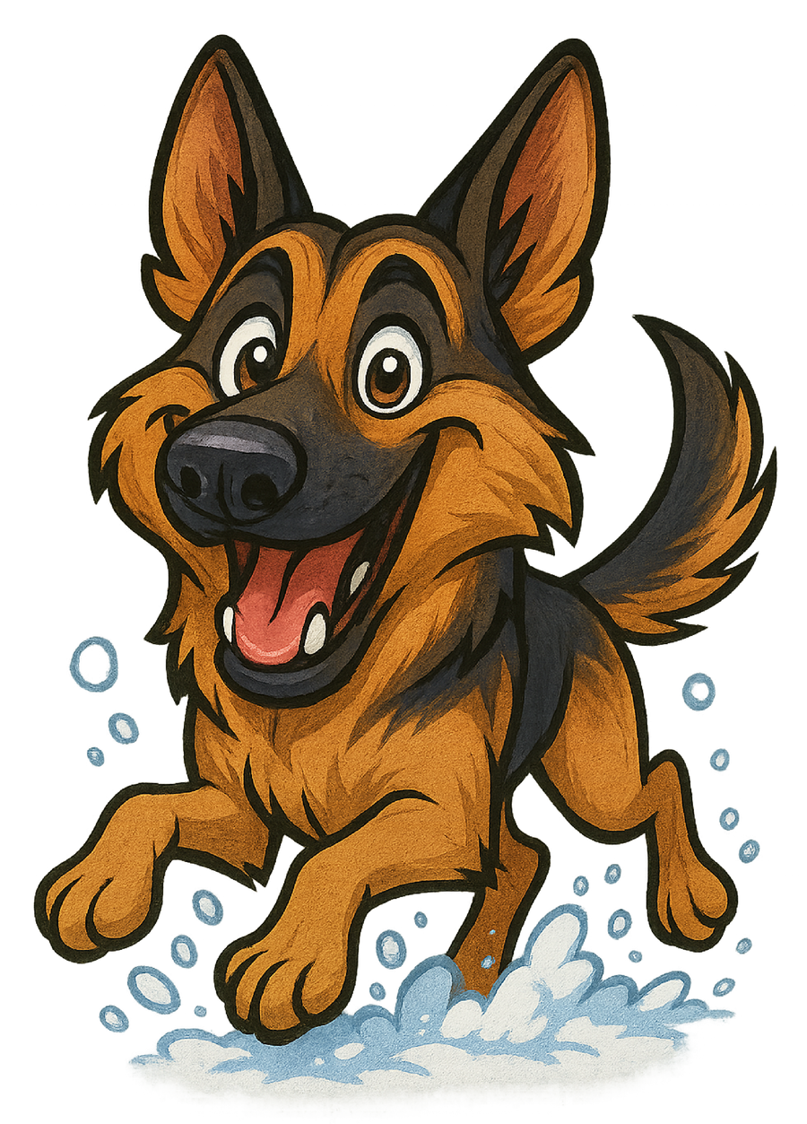 Snow Day - German Shepherd