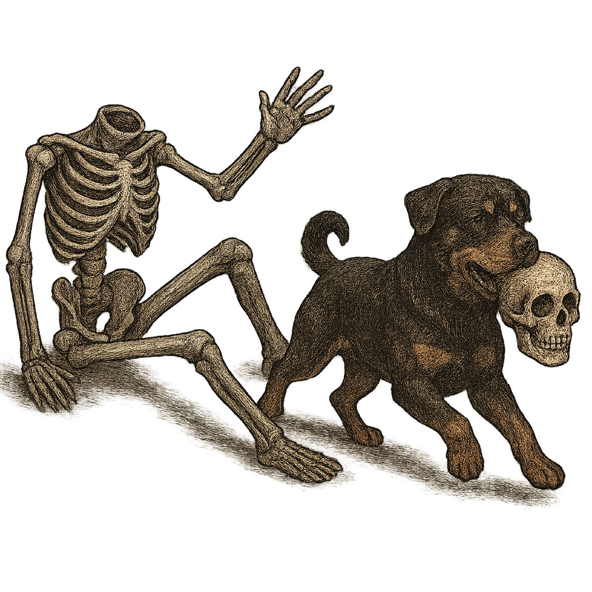Lost Your Head - Rottweiler shirt design