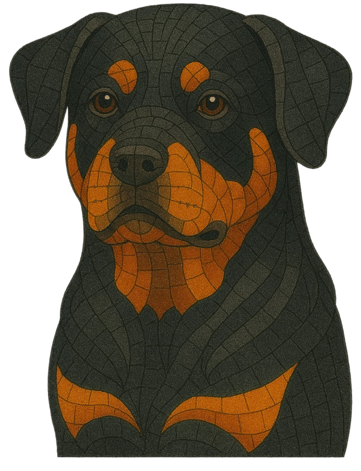 Rottweiler Mosaic shirt design