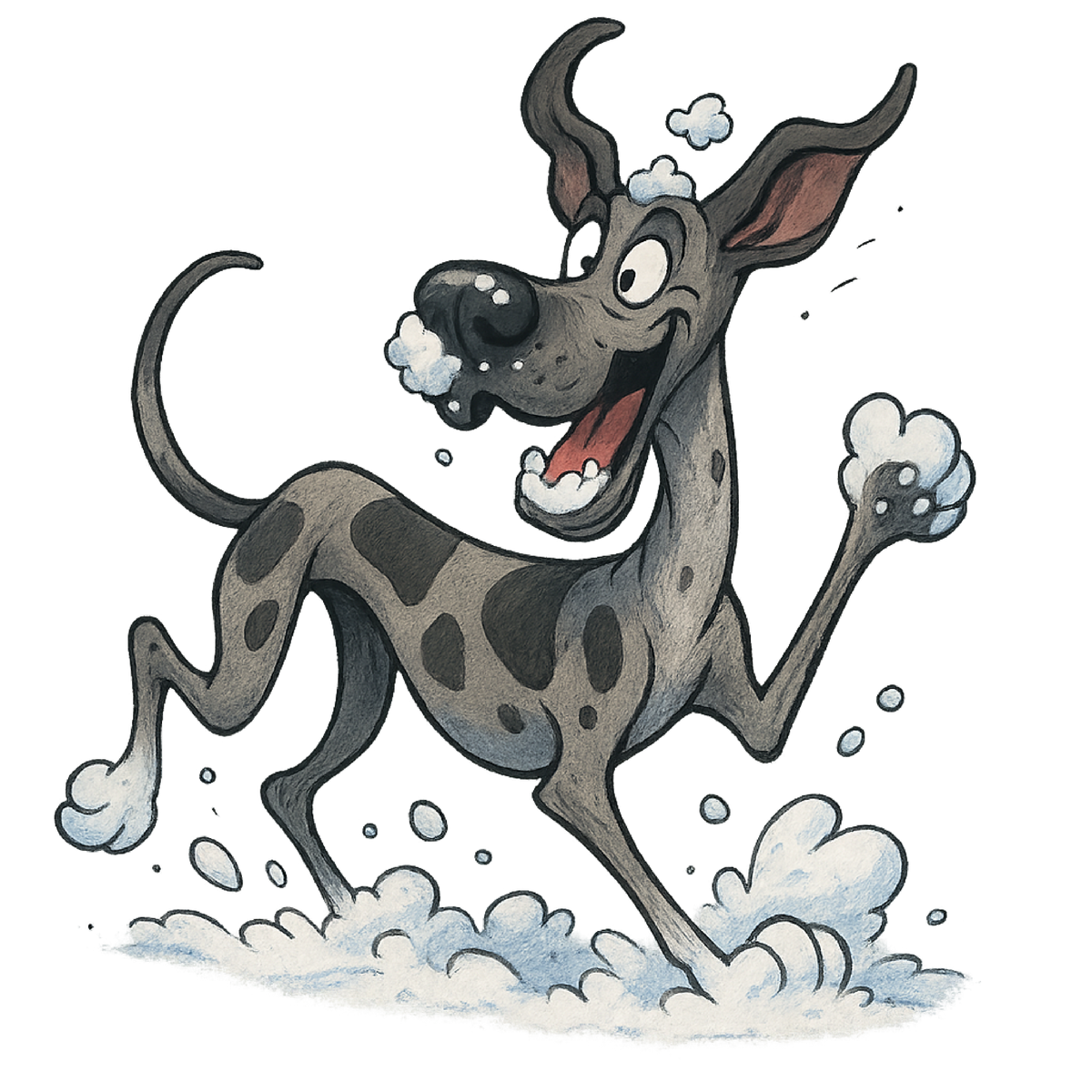 Snow Day - Great Dane shirt design