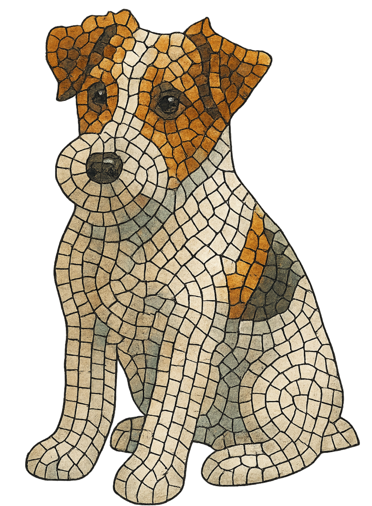 Jack Russell Mosaic shirt design