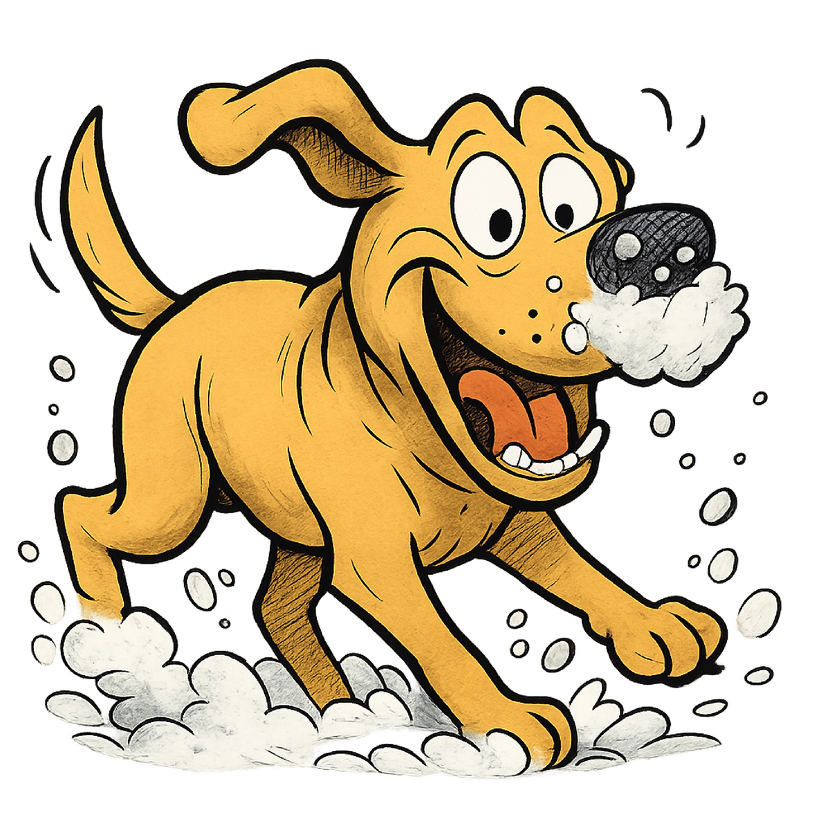 Snow Day - Yellow Lab shirt design
