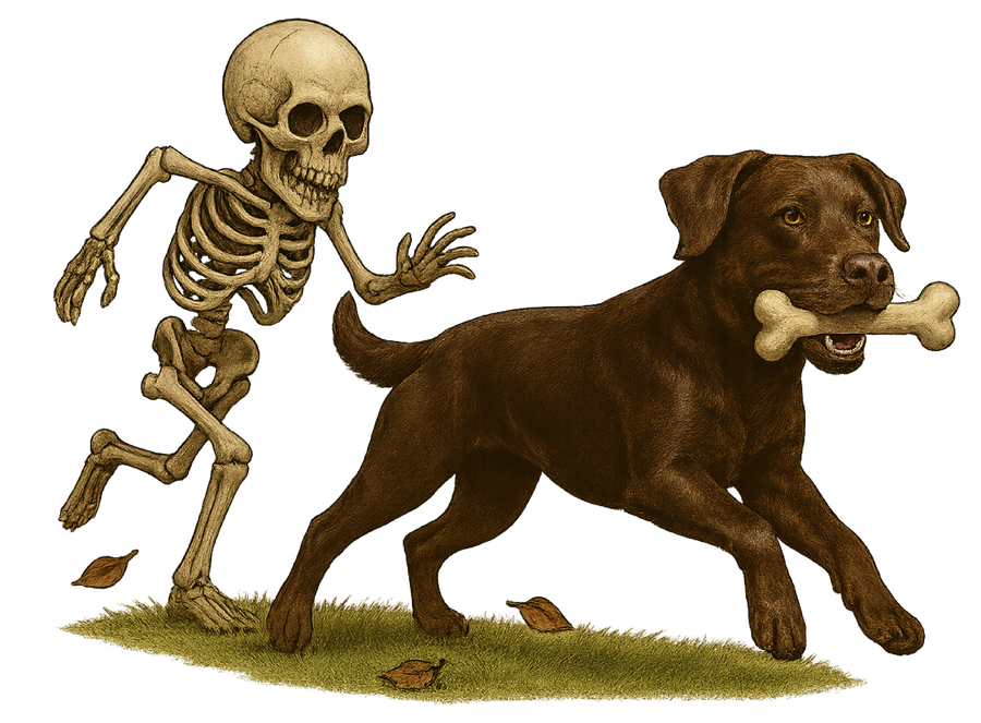 Bone Thief - Chocolate Lab