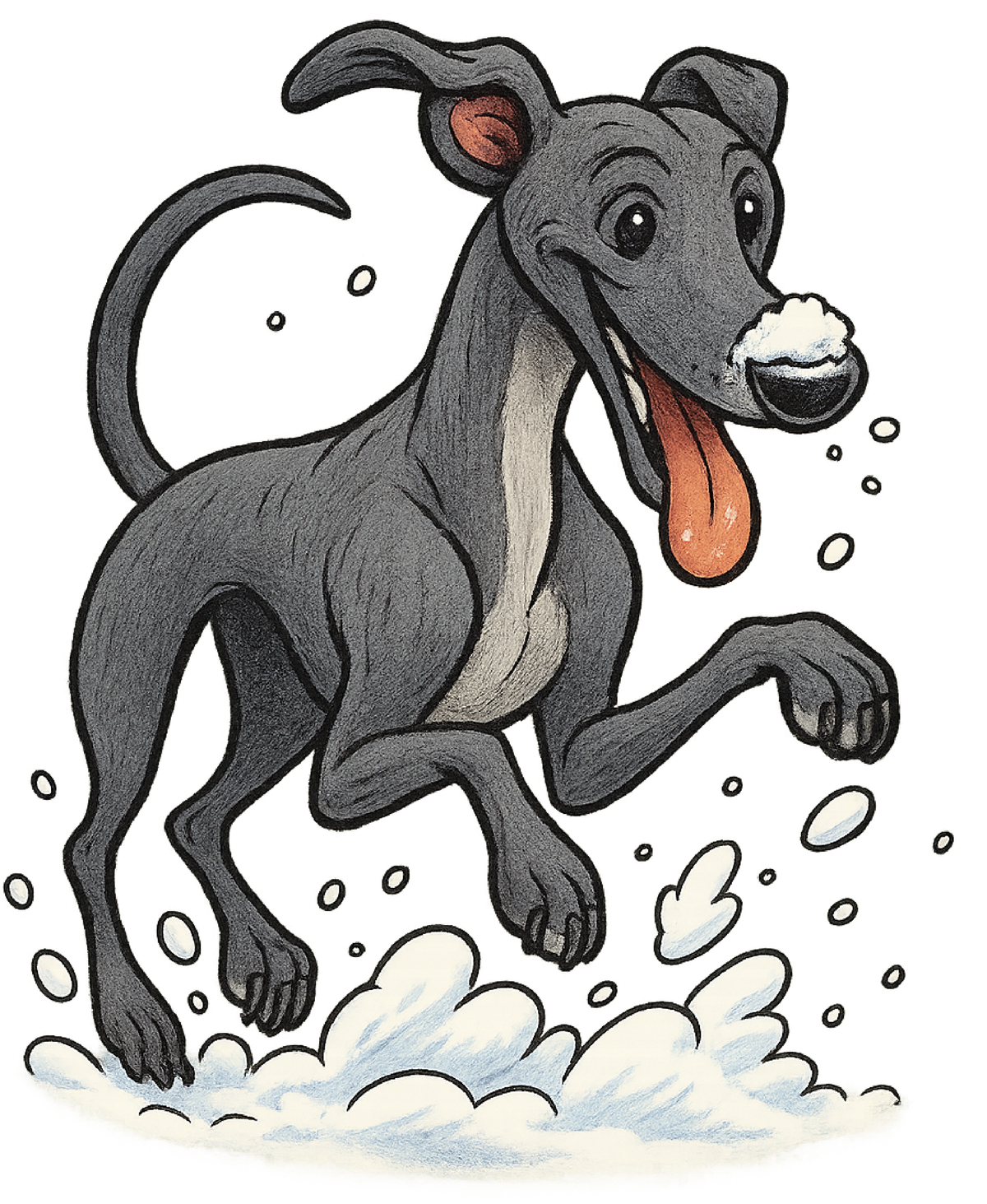 Snow Day - Greyhound shirt design