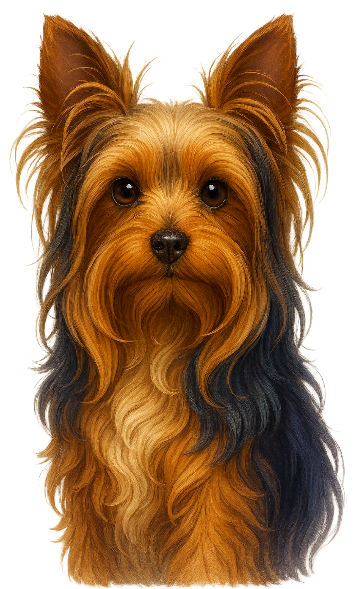 Yorkie Painted Portrait shirt design