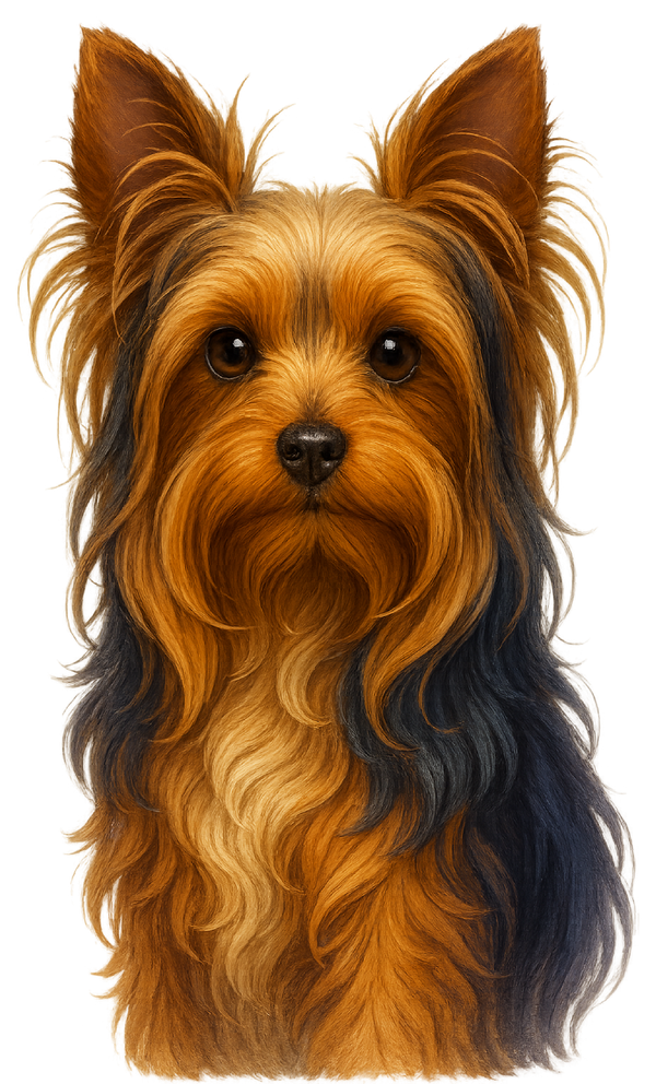 Yorkie Painted Portrait