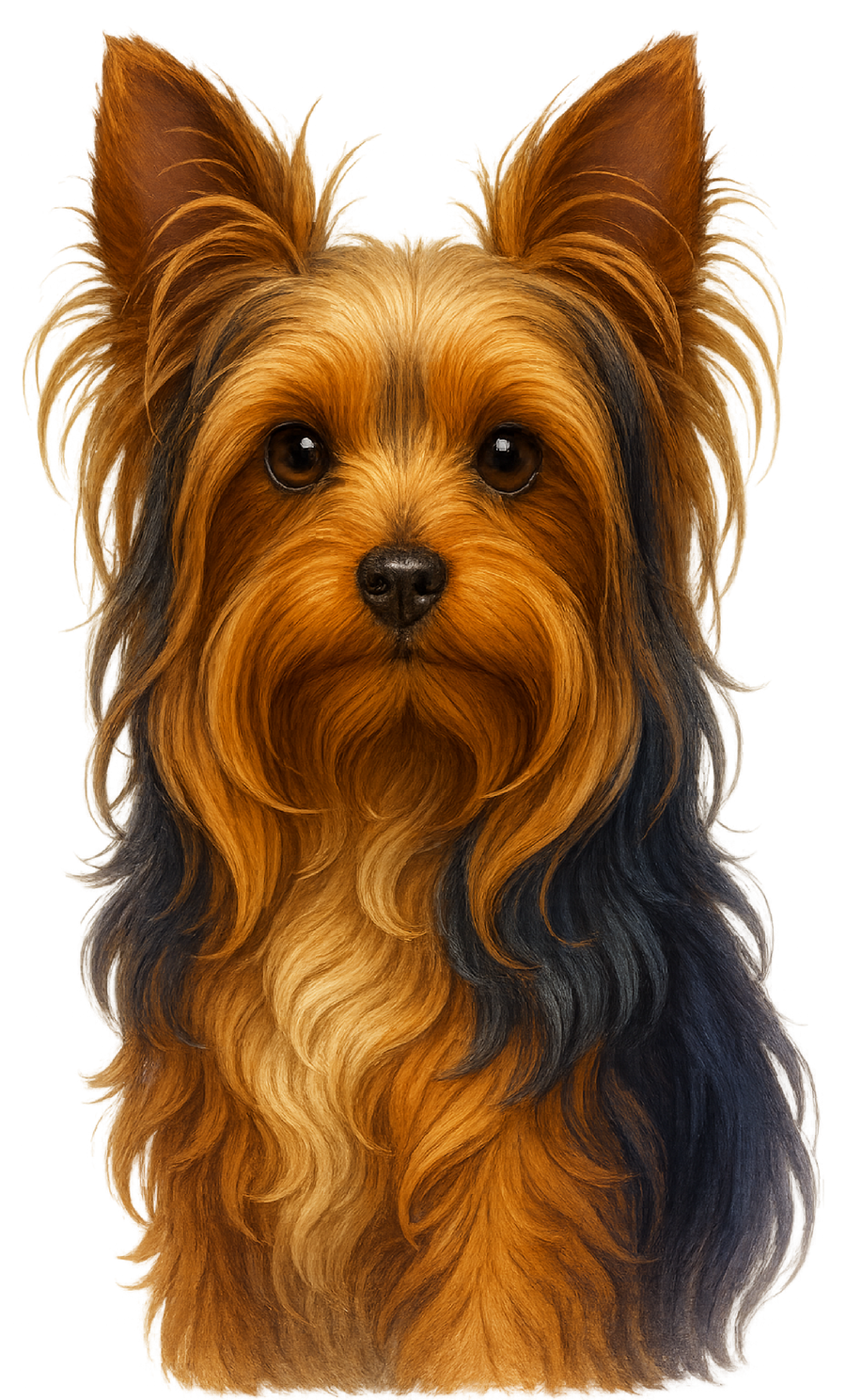 Yorkie Painted Portrait