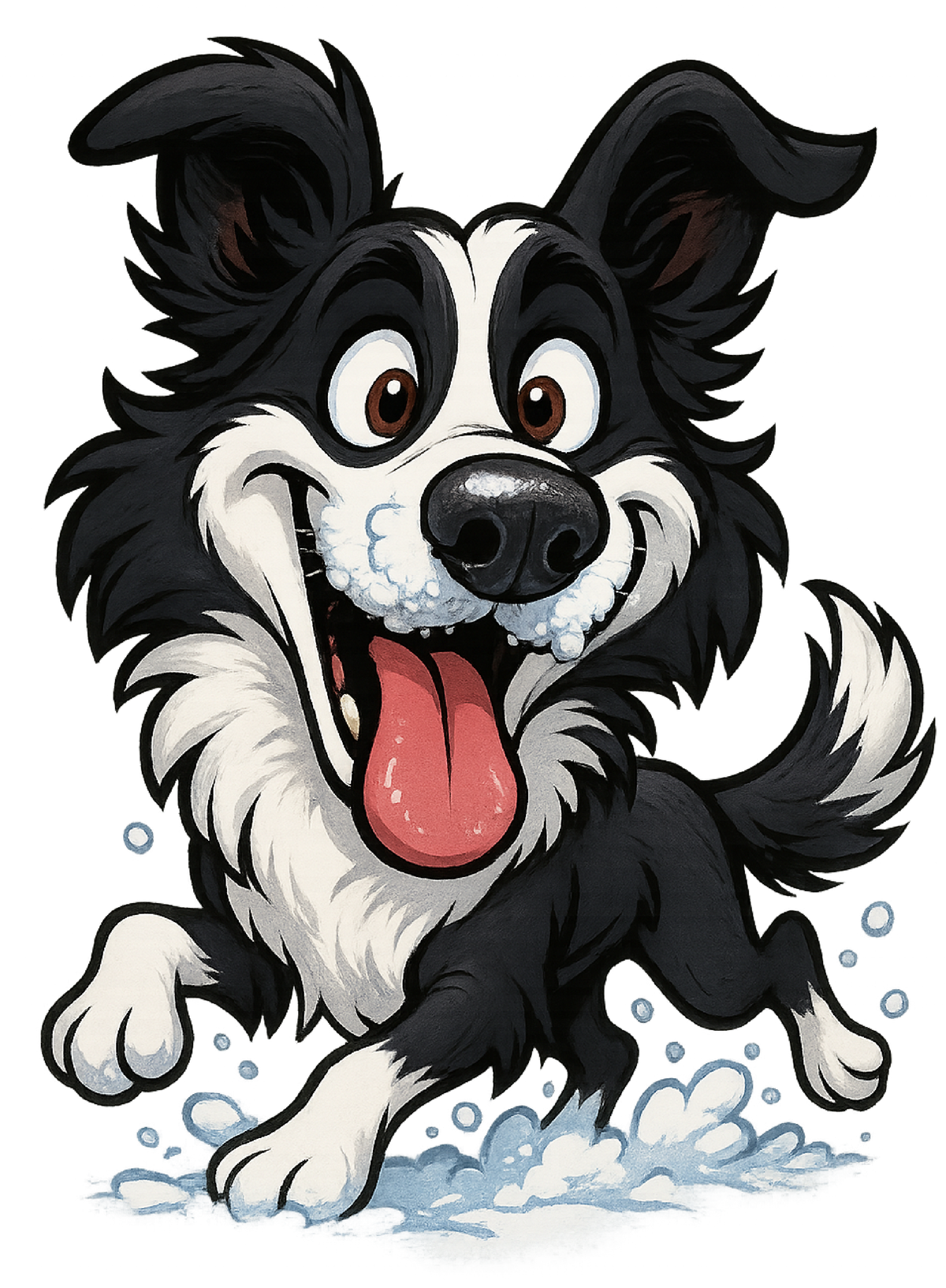 Snow Day - Border Collie shirt design