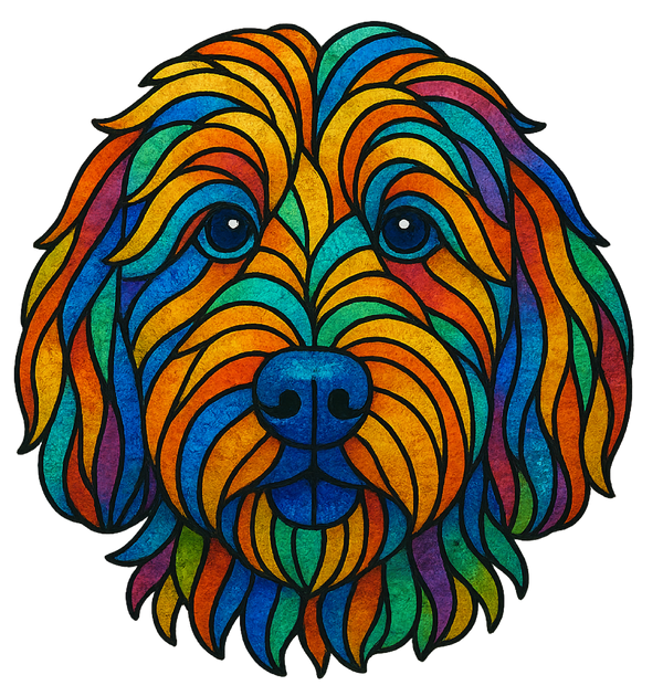 Stained Glass Doodle - Close Up
