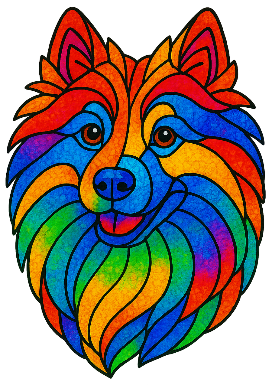 Stained Glass Samoyed