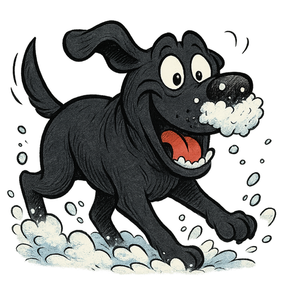 Snow Day - Black Lab