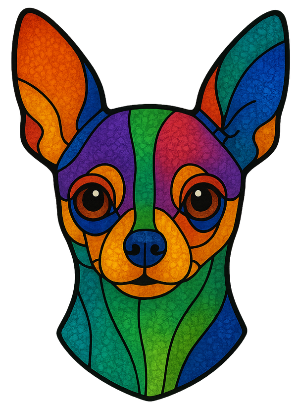 Stained Glass Chihuahua