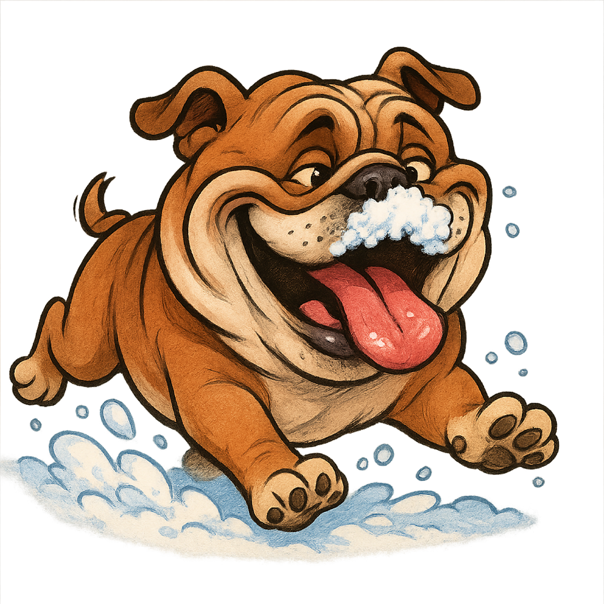 Snow Day - Bulldog shirt design