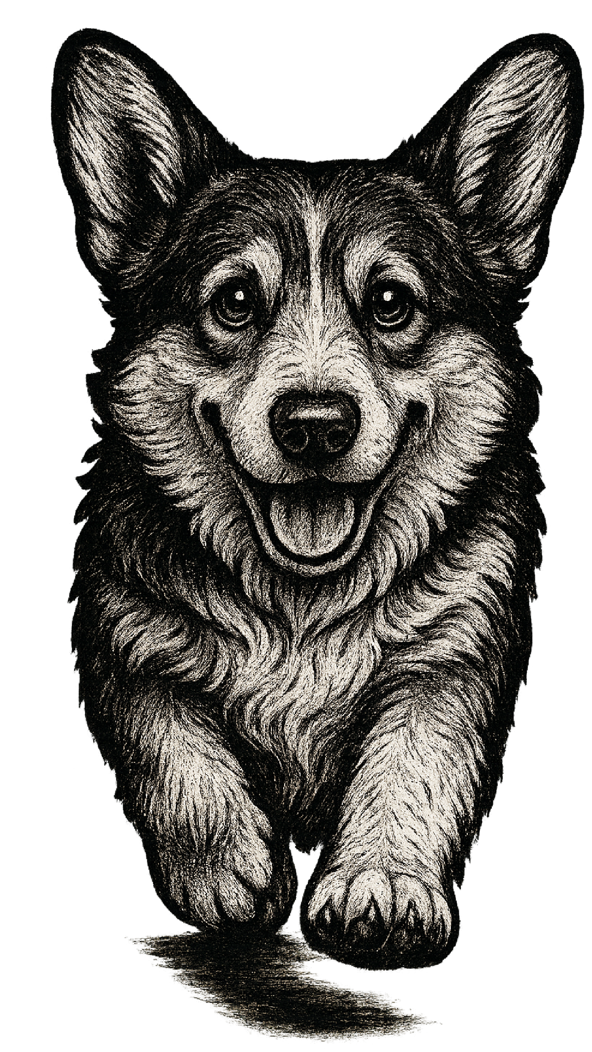 Corgi Ink Sketch shirt design