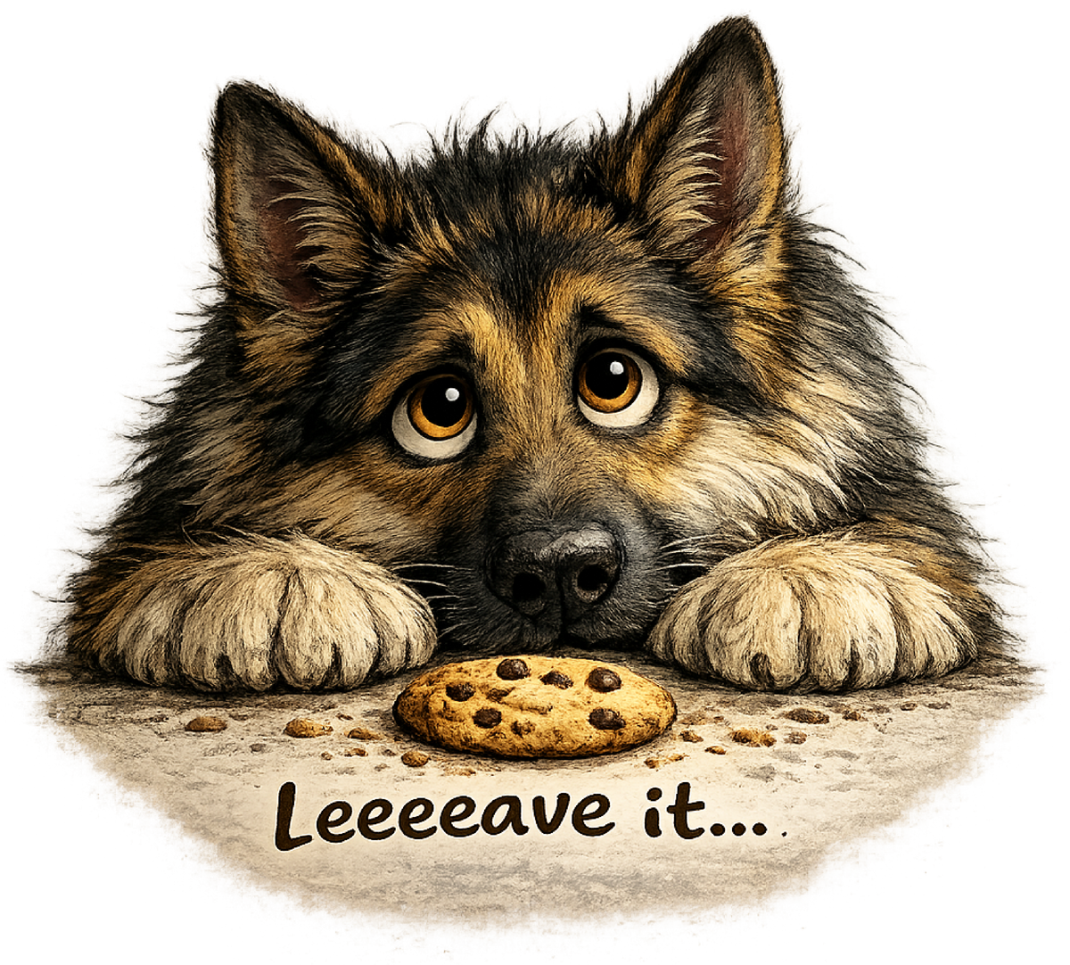 Leave It... - German Shepherd shirt design