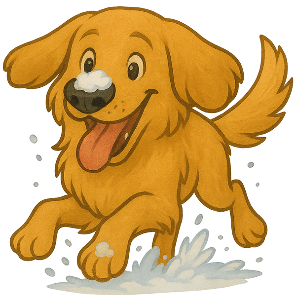 Snow Day - Golden Retriever