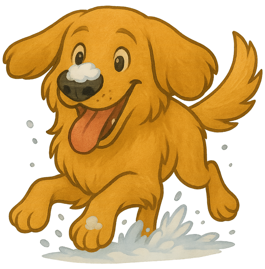 Snow Day - Golden Retriever