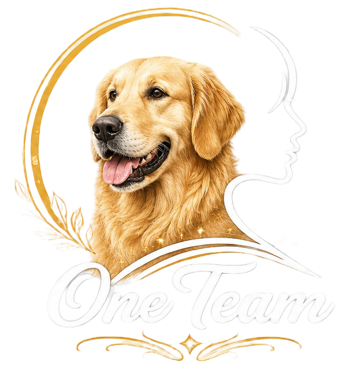 One Team - Golden Retriever shirt design