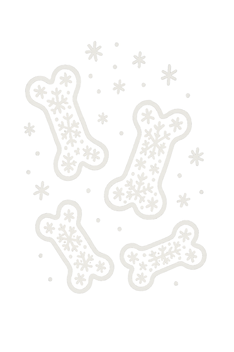 Snowflake Dog Bones