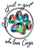 Just a Girl Who Loves Corgis Decal