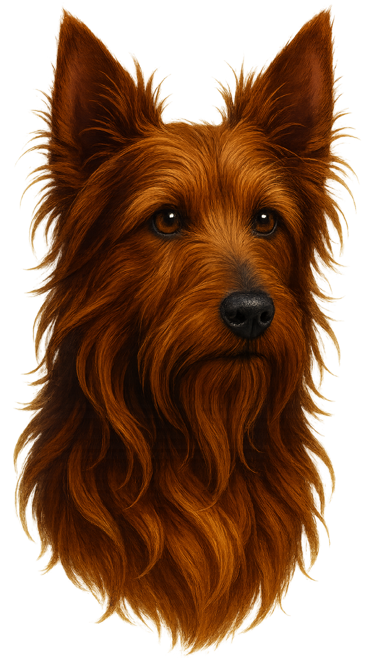 Australian Terrier Painted Portrait shirt design