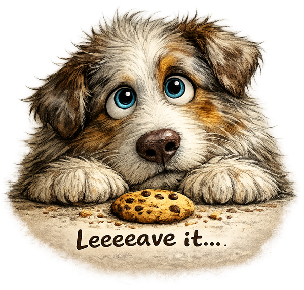 Leave It... - Red Merle Aussie