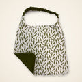 Alligators / Olive Green drool bib, gator side