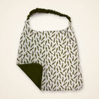 Alligators / Olive Green drool bib, gator side