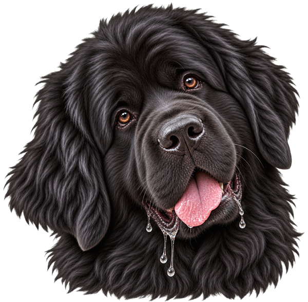 Drooly Newfoundland Portrait