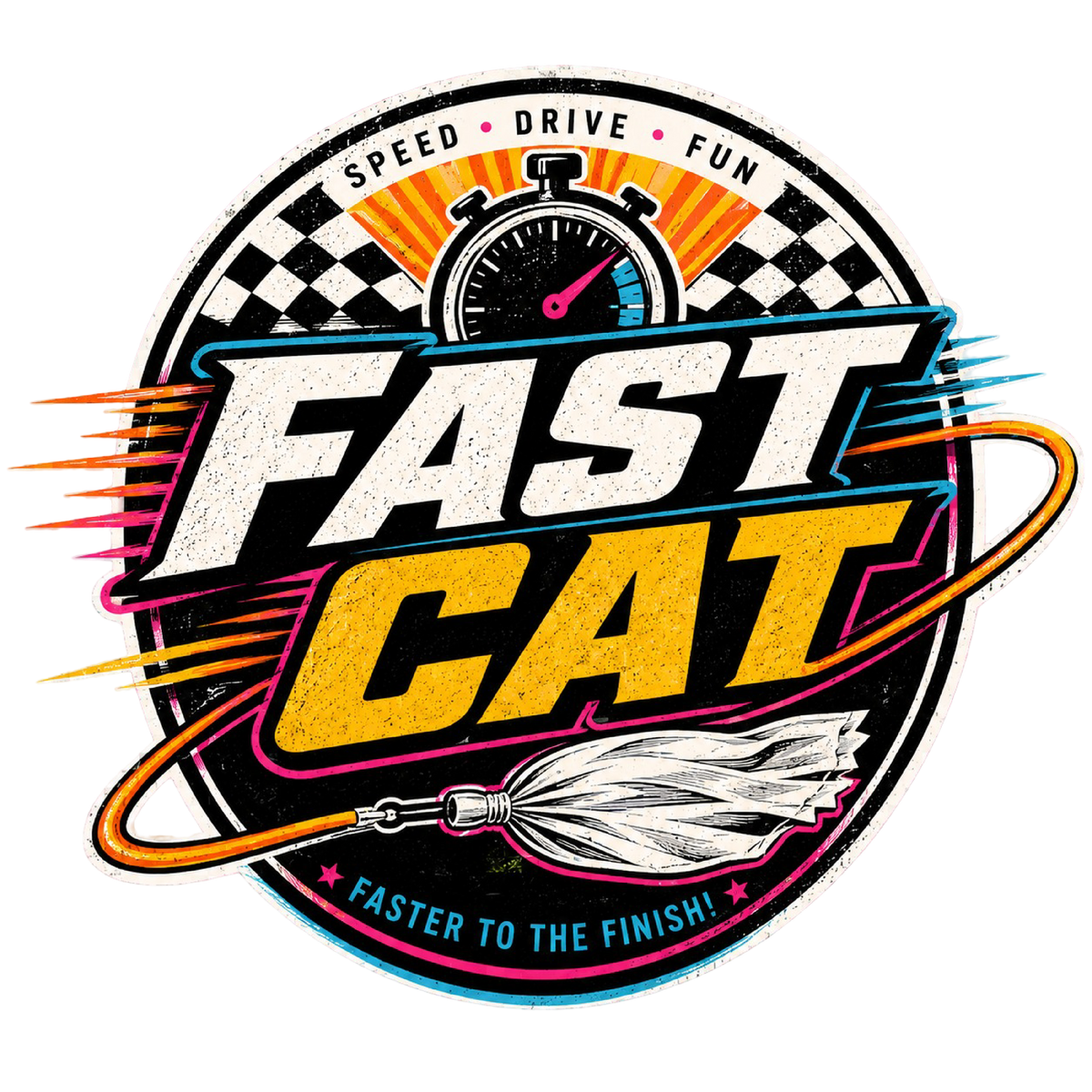 Fast CAT: Faster to the Finish shirt design