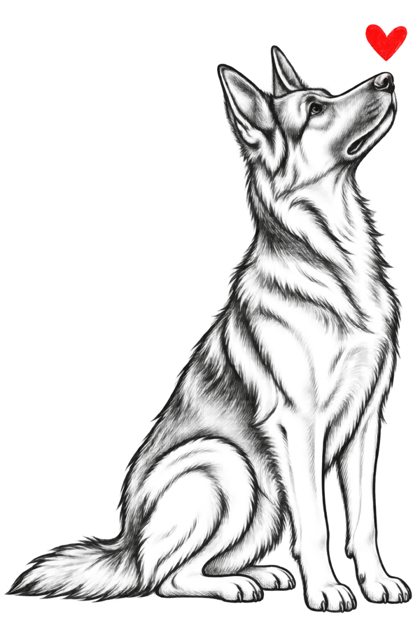 German Shepherd Heart