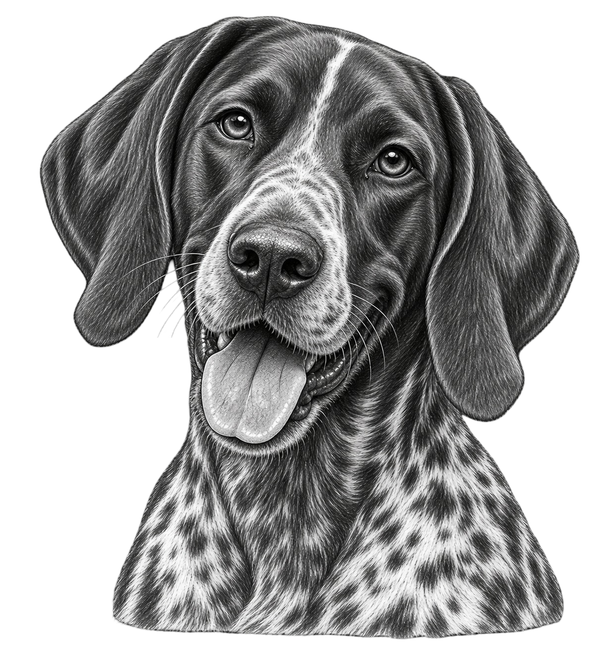 German Shorthaired Pointer Pencil Sketch shirt design