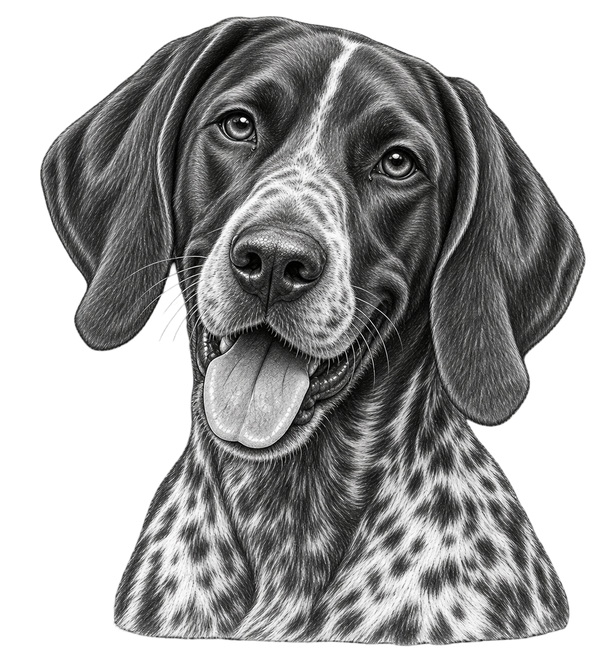 German Shorthaired Pointer Pencil Sketch