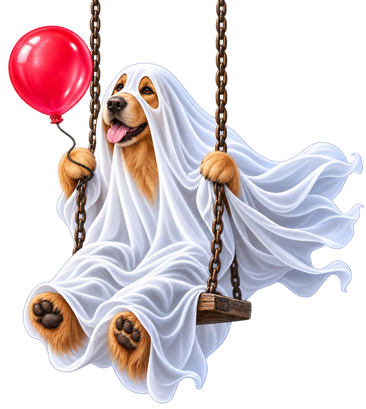Ghost Golden Retriever shirt design