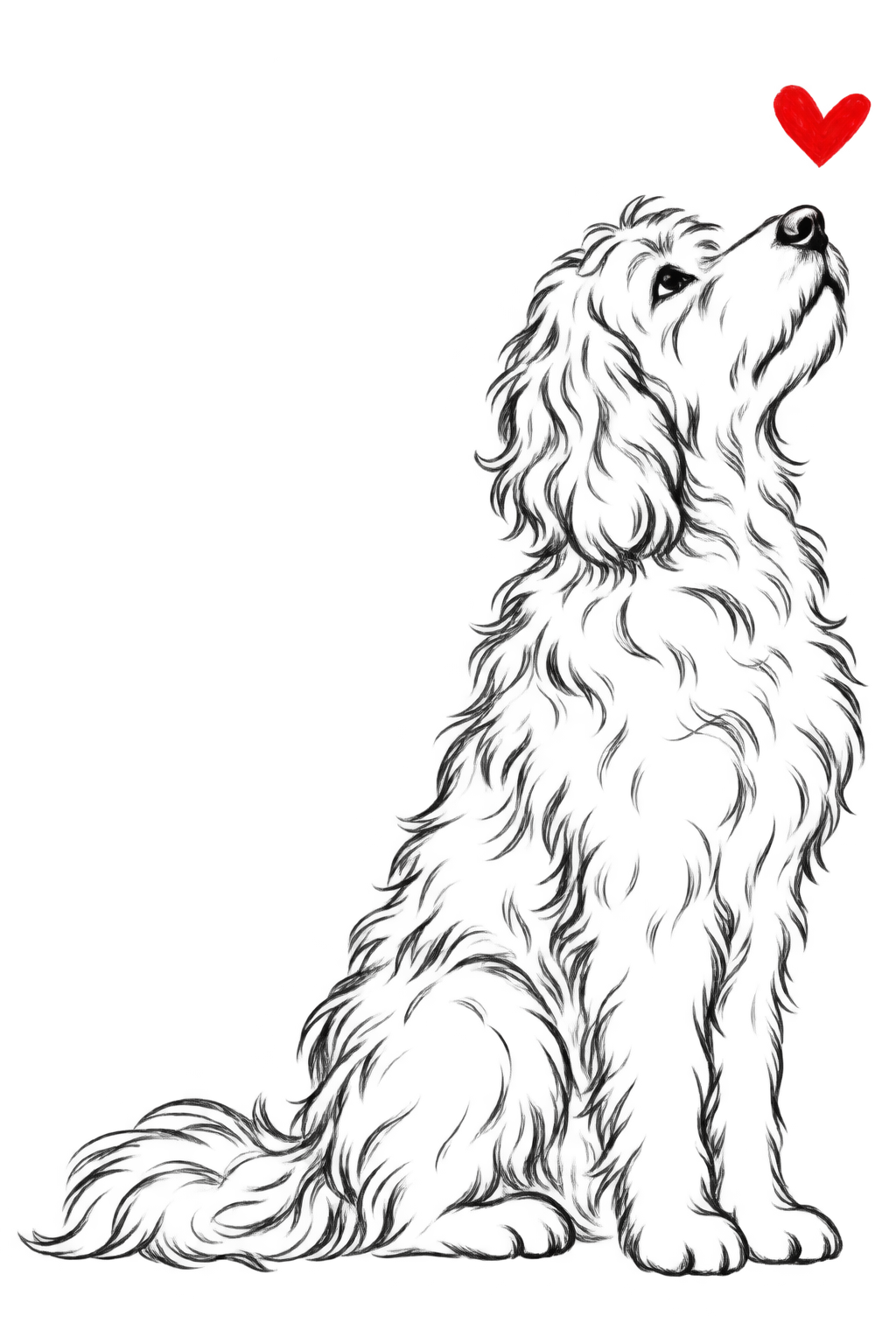 Goldendoodle Heart shirt design
