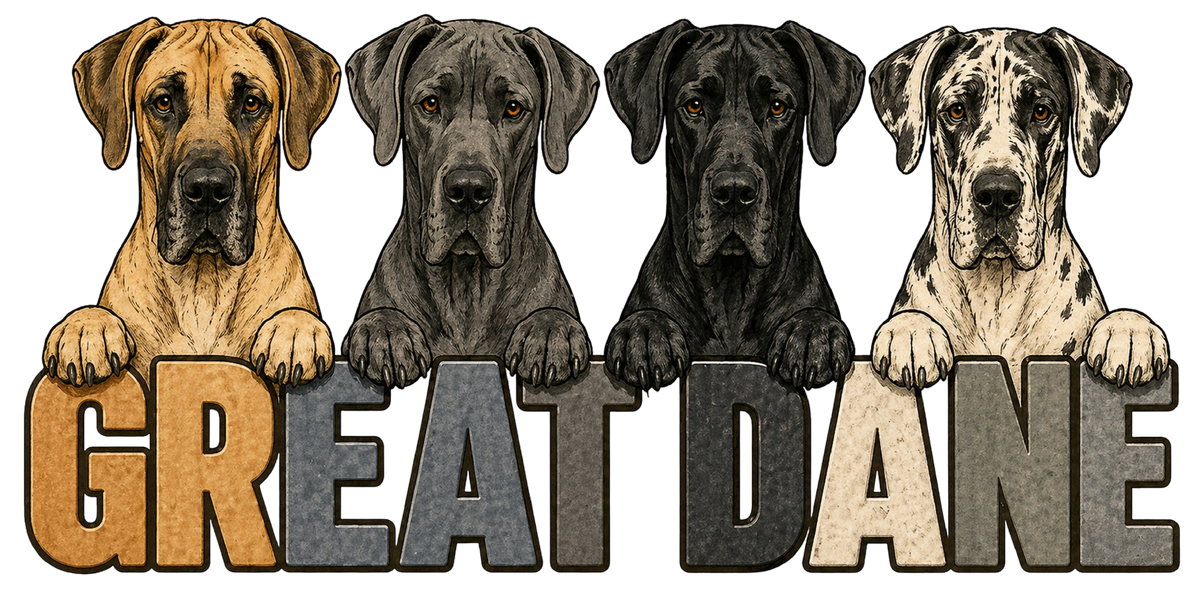 Great Dane Lineup - Natural Ears shirt design