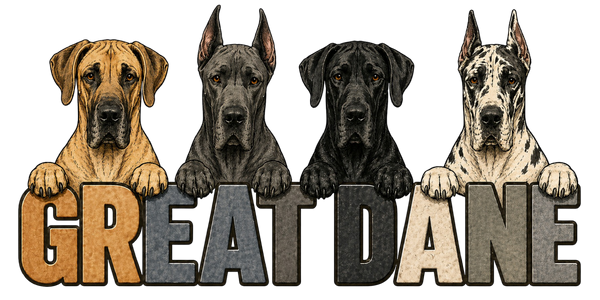 Great Dane Lineup - Natural & Cropped Ears