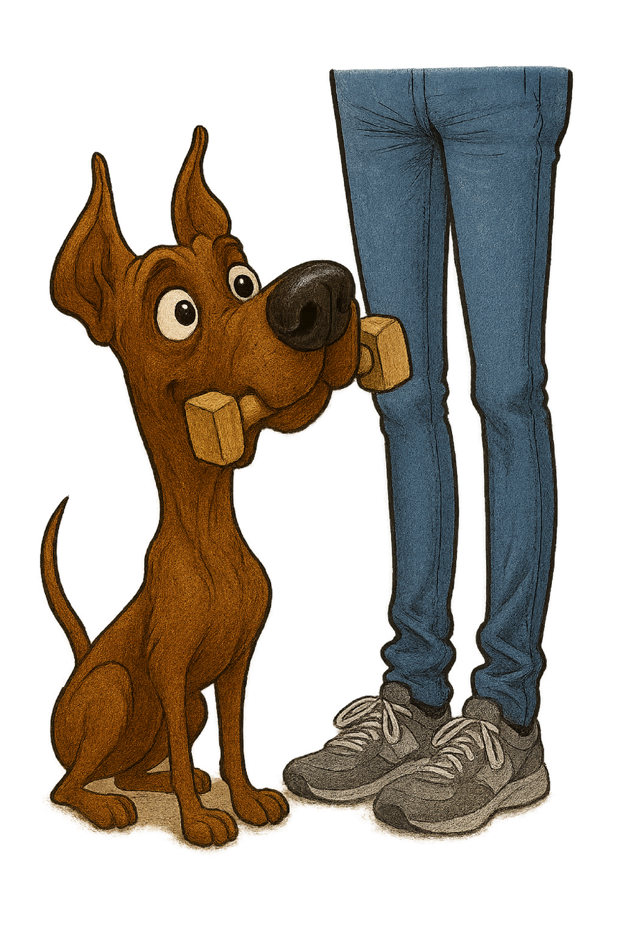 Dumbbell Retrieve - Brown Great Dane