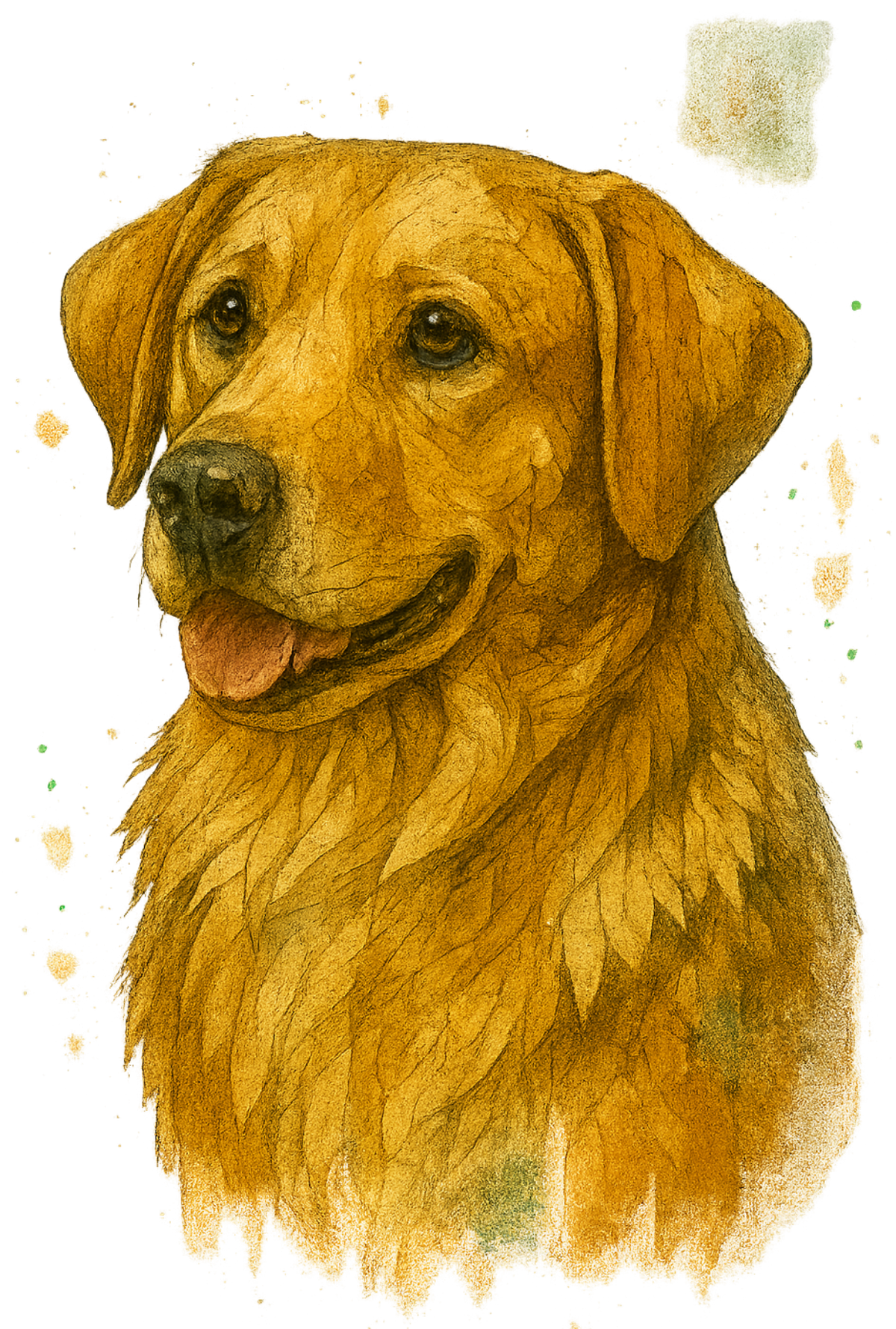 Labrador Retriever Watercolor shirt design