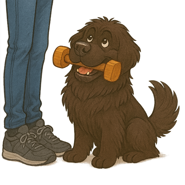 Dumbbell Retrieve - Newfoundland