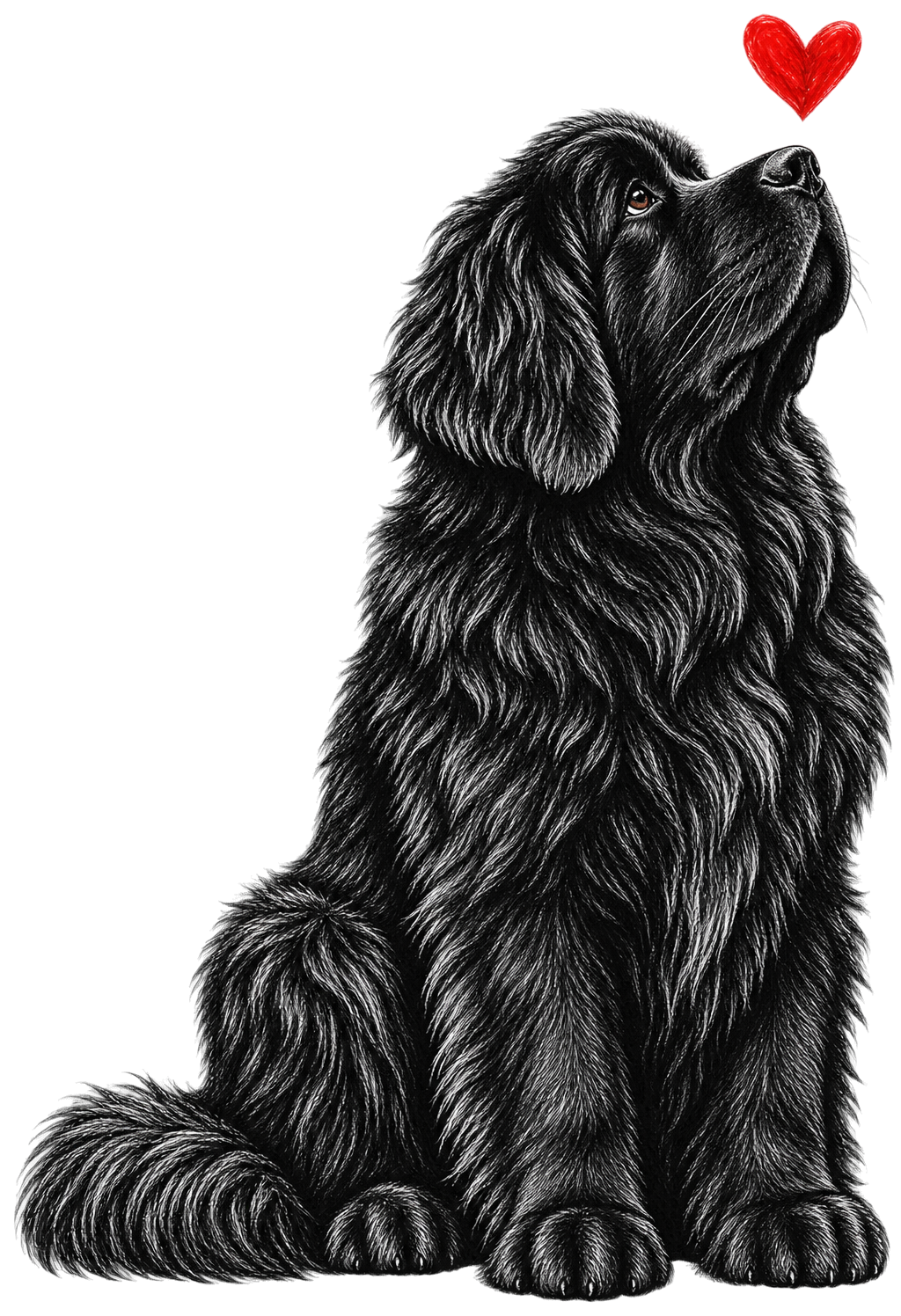 Newfoundland with Heart shirt design