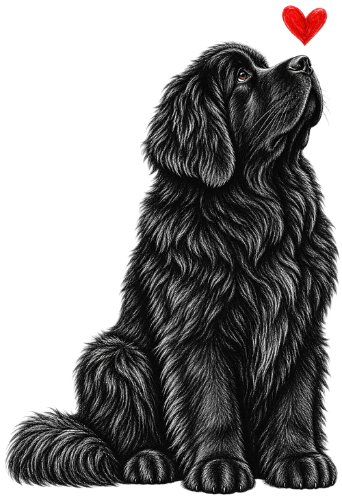 Newfoundland with Heart shirt design