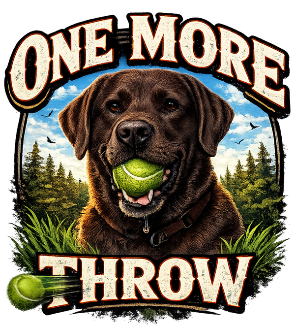 One More Throw - Chocolate Lab
