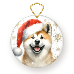 Akita Christmas Ornament