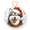 Alaskan Malamute Christmas ornament