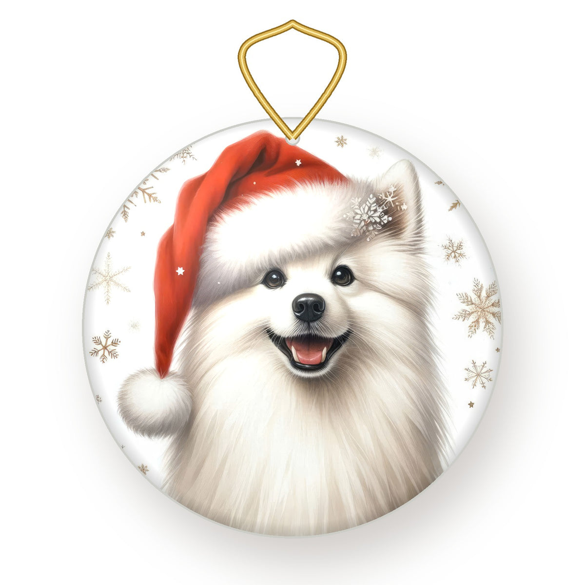 American Eskimo Dog Christmas ornament